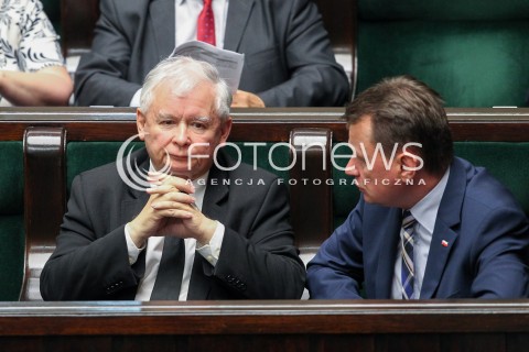  22.06.2016 WARSZAWA SEJM<br />POSIEDZENIE SEJMU RP<br />N/Z JAROSLAW KACZYNSKI MARIUSZ BLASZCZAK<br /> 