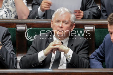  22.06.2016 WARSZAWA SEJM<br />POSIEDZENIE SEJMU RP<br />N/Z JAROSLAW KACZYNSKI<br /> 
