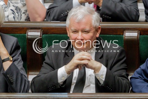  22.06.2016 WARSZAWA SEJM<br />POSIEDZENIE SEJMU RP<br />N/Z JAROSLAW KACZYNSKI<br /> 
