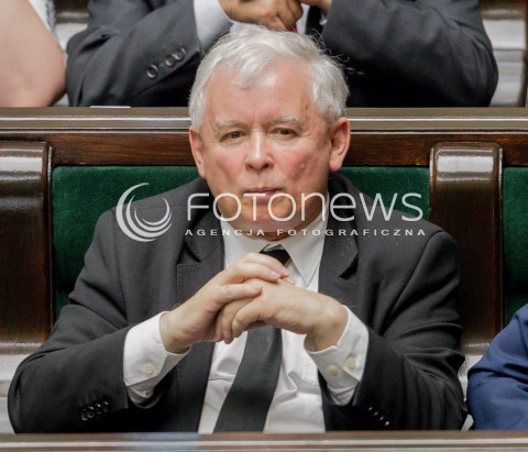  22.06.2016 WARSZAWA SEJM<br />POSIEDZENIE SEJMU RP<br />N/Z JAROSLAW KACZYNSKI<br /> 