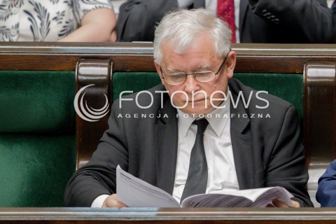  22.06.2016 WARSZAWA SEJM<br />POSIEDZENIE SEJMU RP<br />N/Z JAROSLAW KACZYNSKI<br /> 