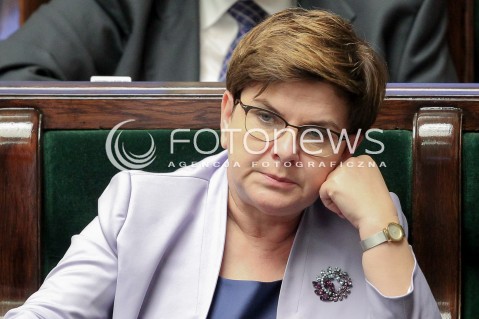  22.06.2016 WARSZAWA SEJM<br />POSIEDZENIE SEJMU RP<br />N/Z PREMIER BEATA SZYDLO<br /> 