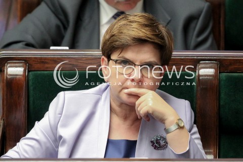  22.06.2016 WARSZAWA SEJM<br />POSIEDZENIE SEJMU RP<br />N/Z PREMIER BEATA SZYDLO<br /> 