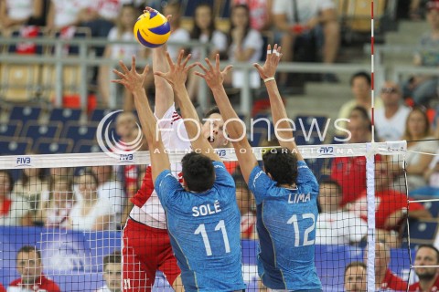  24.06.2016 LODZ <br />SIATKOWKA MEZCZYZN LIGA SWIATOWA 2016 <br />FIVB VOLLEYBALL WORLD LEAGUE 2016 <br />MECZ POLSKA - ARGENTYNA ( Poland - Argentina ) <br />N/Z RAFAL BUSZEK <br /> 