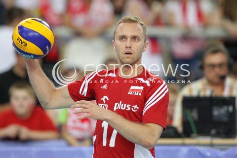  24.06.2016 LODZ <br />SIATKOWKA MEZCZYZN LIGA SWIATOWA 2016 <br />FIVB VOLLEYBALL WORLD LEAGUE 2016 <br />MECZ POLSKA - ARGENTYNA ( Poland - Argentina ) <br />N/Z PAWEL ZATORSKI SYLWETKA <br /> 