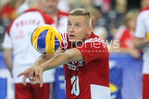  24.06.2016 LODZ <br />SIATKOWKA MEZCZYZN LIGA SWIATOWA 2016 <br />FIVB VOLLEYBALL WORLD LEAGUE 2016 <br />MECZ POLSKA - ARGENTYNA ( Poland - Argentina ) <br />N/Z DAMIAN WOJTASZEK SYLWETKA <br /> 