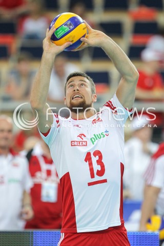  24.06.2016 LODZ <br />SIATKOWKA MEZCZYZN LIGA SWIATOWA 2016 <br />FIVB VOLLEYBALL WORLD LEAGUE 2016 <br />MECZ POLSKA - ARGENTYNA ( Poland - Argentina ) <br />N/Z MICHAL KUBIAK SYLWETKA <br /> 
