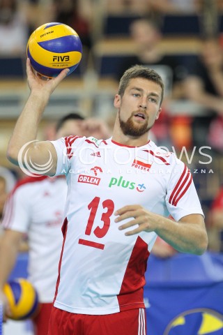  24.06.2016 LODZ <br />SIATKOWKA MEZCZYZN LIGA SWIATOWA 2016 <br />FIVB VOLLEYBALL WORLD LEAGUE 2016 <br />MECZ POLSKA - ARGENTYNA ( Poland - Argentina ) <br />N/Z MICHAL KUBIAK SYLWETKA <br /> 