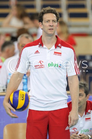  24.06.2016 LODZ <br />SIATKOWKA MEZCZYZN LIGA SWIATOWA 2016 <br />FIVB VOLLEYBALL WORLD LEAGUE 2016 <br />MECZ POLSKA - ARGENTYNA ( Poland - Argentina ) <br />N/Z STEPHANE ANTIGA - I TRENER ( HEAD COACH ) SYLWETKA <br /> 