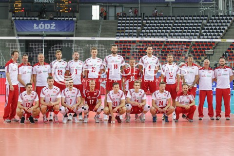  24.06.2016 LODZ <br />SIATKOWKA MEZCZYZN LIGA SWIATOWA 2016 <br />FIVB VOLLEYBALL WORLD LEAGUE 2016 <br />MECZ POLSKA - ARGENTYNA ( Poland - Argentina ) <br />N/Z ZDJECIE GRUPOWE GROUP PHOTO REPREZENTACJI POLSKI GRUPOWKA<br /> 