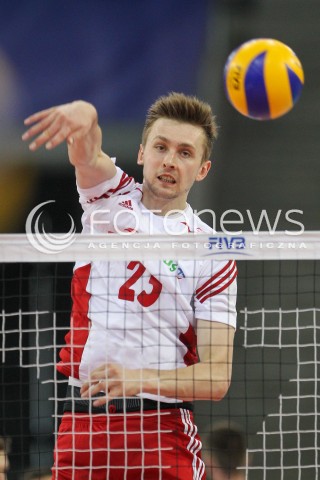  24.06.2016 LODZ <br />SIATKOWKA MEZCZYZN LIGA SWIATOWA 2016 <br />FIVB VOLLEYBALL WORLD LEAGUE 2016 <br />MECZ POLSKA - ARGENTYNA ( Poland - Argentina ) <br />N/Z MATEUSZ BIENIEK SYLWETKA ATAK<br /> 