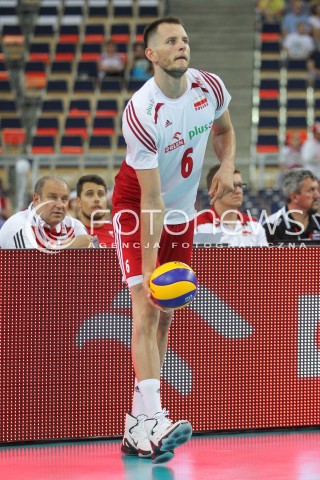  24.06.2016 LODZ <br />SIATKOWKA MEZCZYZN LIGA SWIATOWA 2016 <br />FIVB VOLLEYBALL WORLD LEAGUE 2016 <br />MECZ POLSKA - ARGENTYNA ( Poland - Argentina ) <br />N/Z BARTOSZ KUREK SYLWETKA <br /> 