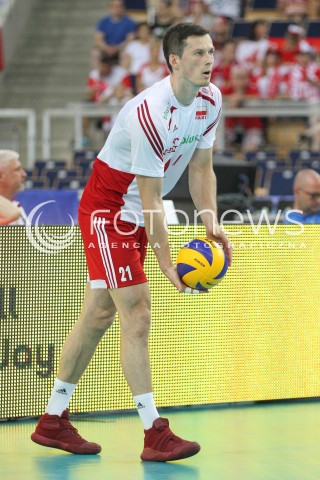  24.06.2016 LODZ <br />SIATKOWKA MEZCZYZN LIGA SWIATOWA 2016 <br />FIVB VOLLEYBALL WORLD LEAGUE 2016 <br />MECZ POLSKA - ARGENTYNA ( Poland - Argentina ) <br />N/Z RAFAL BUSZEK SYLWETKA <br /> 