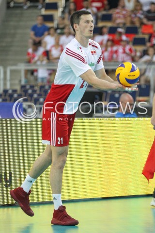  24.06.2016 LODZ <br />SIATKOWKA MEZCZYZN LIGA SWIATOWA 2016 <br />FIVB VOLLEYBALL WORLD LEAGUE 2016 <br />MECZ POLSKA - ARGENTYNA ( Poland - Argentina ) <br />N/Z RAFAL BUSZEK SYLWETKA <br /> 