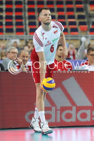  24.06.2016 LODZ <br />SIATKOWKA MEZCZYZN LIGA SWIATOWA 2016 <br />FIVB VOLLEYBALL WORLD LEAGUE 2016 <br />MECZ POLSKA - ARGENTYNA ( Poland - Argentina ) <br />N/Z BARTOSZ KUREK SYLWETKA <br /> 