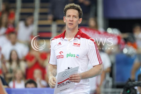  24.06.2016 LODZ <br />SIATKOWKA MEZCZYZN LIGA SWIATOWA 2016 <br />FIVB VOLLEYBALL WORLD LEAGUE 2016 <br />MECZ POLSKA - ARGENTYNA ( Poland - Argentina ) <br />N/Z STEPHANE ANTIGA - I TRENER ( HEAD COACH ) SYLWETKA <br /> 