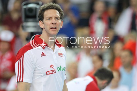  24.06.2016 LODZ <br />SIATKOWKA MEZCZYZN LIGA SWIATOWA 2016 <br />FIVB VOLLEYBALL WORLD LEAGUE 2016 <br />MECZ POLSKA - ARGENTYNA ( Poland - Argentina ) <br />N/Z STEPHANE ANTIGA - I TRENER ( HEAD COACH ) SYLWETKA <br /> 
