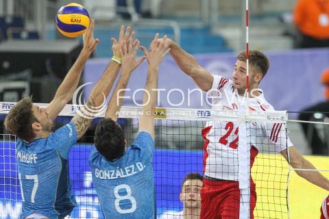  24.06.2016 LODZ <br />SIATKOWKA MEZCZYZN LIGA SWIATOWA 2016 <br />FIVB VOLLEYBALL WORLD LEAGUE 2016 <br />MECZ POLSKA - ARGENTYNA ( Poland - Argentina ) <br />N/Z BARTOSZ BEDNORZ <br /> 
