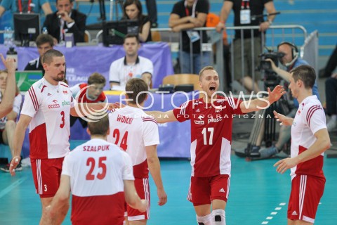  24.06.2016 LODZ <br />SIATKOWKA MEZCZYZN LIGA SWIATOWA 2016 <br />FIVB VOLLEYBALL WORLD LEAGUE 2016 <br />MECZ POLSKA - ARGENTYNA ( Poland - Argentina ) <br />N/Z DAWID KONARSKI PAWEL ZATORSKI RADOSC EMOCJE <br /> 
