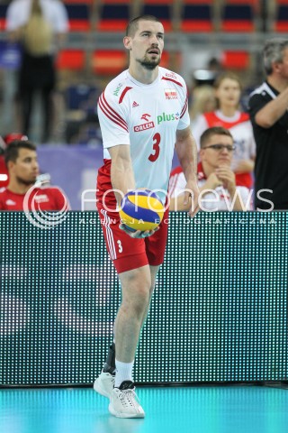  24.06.2016 LODZ <br />SIATKOWKA MEZCZYZN LIGA SWIATOWA 2016 <br />FIVB VOLLEYBALL WORLD LEAGUE 2016 <br />MECZ POLSKA - ARGENTYNA ( Poland - Argentina ) <br />N/Z DAWID KONARSKI SYLWETKA <br /> 