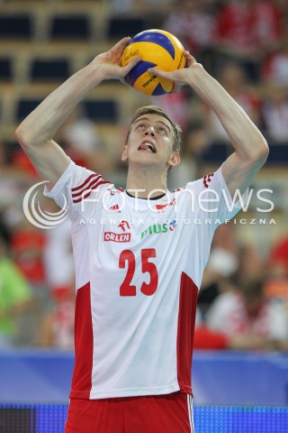  24.06.2016 LODZ <br />SIATKOWKA MEZCZYZN LIGA SWIATOWA 2016 <br />FIVB VOLLEYBALL WORLD LEAGUE 2016 <br />MECZ POLSKA - ARGENTYNA ( Poland - Argentina ) <br />N/Z ARTUR SZALPUK SYLWETKA <br /> 