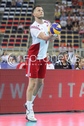  24.06.2016 LODZ <br />SIATKOWKA MEZCZYZN LIGA SWIATOWA 2016 <br />FIVB VOLLEYBALL WORLD LEAGUE 2016 <br />MECZ POLSKA - ARGENTYNA ( Poland - Argentina ) <br />N/Z BARTOSZ KUREK SYLWETKA <br /> 