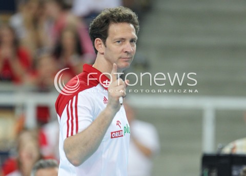  24.06.2016 LODZ <br />SIATKOWKA MEZCZYZN LIGA SWIATOWA 2016 <br />FIVB VOLLEYBALL WORLD LEAGUE 2016 <br />MECZ POLSKA - ARGENTYNA ( Poland - Argentina ) <br />N/Z STEPHANE ANTIGA - I TRENER ( HEAD COACH ) SYLWETKA <br /> 