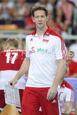  24.06.2016 LODZ <br />SIATKOWKA MEZCZYZN LIGA SWIATOWA 2016 <br />FIVB VOLLEYBALL WORLD LEAGUE 2016 <br />MECZ POLSKA - ARGENTYNA ( Poland - Argentina ) <br />N/Z STEPHANE ANTIGA - I TRENER ( HEAD COACH ) SYLWETKA <br /> 