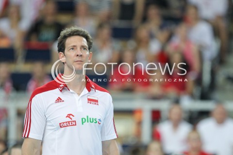  24.06.2016 LODZ <br />SIATKOWKA MEZCZYZN LIGA SWIATOWA 2016 <br />FIVB VOLLEYBALL WORLD LEAGUE 2016 <br />MECZ POLSKA - ARGENTYNA ( Poland - Argentina ) <br />N/Z STEPHANE ANTIGA - I TRENER ( HEAD COACH ) SYLWETKA <br /> 