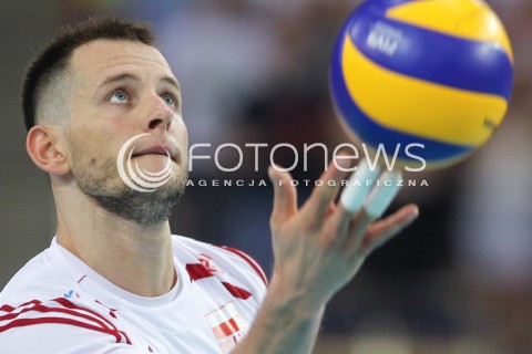  24.06.2016 LODZ <br />SIATKOWKA MEZCZYZN LIGA SWIATOWA 2016 <br />FIVB VOLLEYBALL WORLD LEAGUE 2016 <br />MECZ POLSKA - ARGENTYNA ( Poland - Argentina ) <br />N/Z BARTOSZ KUREK SYLWETKA <br /> 
