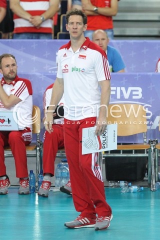  24.06.2016 LODZ <br />SIATKOWKA MEZCZYZN LIGA SWIATOWA 2016 <br />FIVB VOLLEYBALL WORLD LEAGUE 2016 <br />MECZ POLSKA - ARGENTYNA ( Poland - Argentina ) <br />N/Z STEPHANE ANTIGA - I TRENER ( HEAD COACH ) SYLWETKA <br /> 