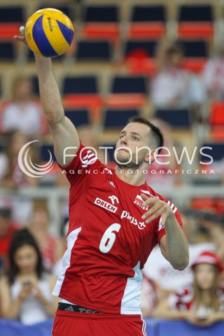  25.06.2016 LODZ <br />SIATKOWKA MEZCZYZN LIGA SWIATOWA 2016 <br />FIVB VOLLEYBALL WORLD LEAGUE 2016 <br />MECZ POLSKA - ROSJA ( Poland - Russia ) <br />N/Z BARTOSZ KUREK SYLWETKA <br /> 