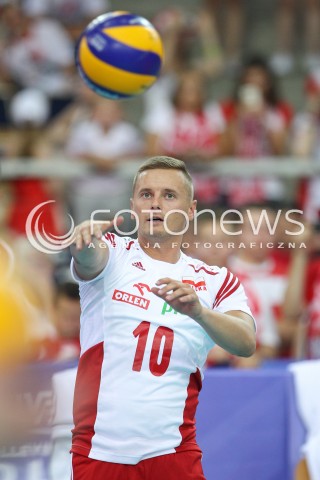  25.06.2016 LODZ <br />SIATKOWKA MEZCZYZN LIGA SWIATOWA 2016 <br />FIVB VOLLEYBALL WORLD LEAGUE 2016 <br />MECZ POLSKA - ROSJA ( Poland - Russia ) <br />N/Z DAMIAN WOJTASZEK SYLWETKA <br /> 