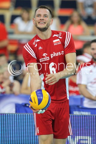  25.06.2016 LODZ <br />SIATKOWKA MEZCZYZN LIGA SWIATOWA 2016 <br />FIVB VOLLEYBALL WORLD LEAGUE 2016 <br />MECZ POLSKA - ROSJA ( Poland - Russia ) <br />N/Z BARTOSZ KUREK SYLWETKA <br /> 