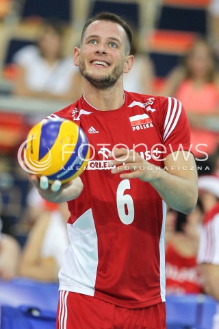  25.06.2016 LODZ <br />SIATKOWKA MEZCZYZN LIGA SWIATOWA 2016 <br />FIVB VOLLEYBALL WORLD LEAGUE 2016 <br />MECZ POLSKA - ROSJA ( Poland - Russia ) <br />N/Z BARTOSZ KUREK SYLWETKA <br /> 