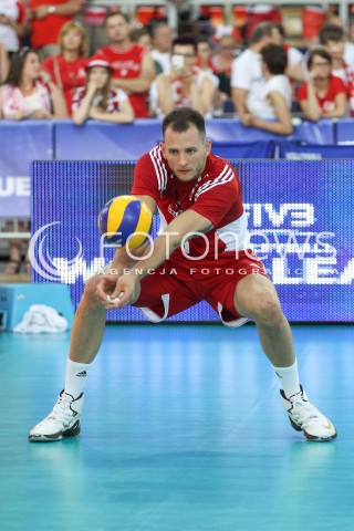  25.06.2016 LODZ <br />SIATKOWKA MEZCZYZN LIGA SWIATOWA 2016 <br />FIVB VOLLEYBALL WORLD LEAGUE 2016 <br />MECZ POLSKA - ROSJA ( Poland - Russia ) <br />N/Z BARTOSZ KUREK SYLWETKA <br /> 