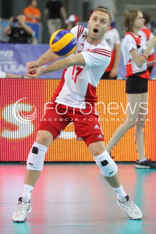  25.06.2016 LODZ <br />SIATKOWKA MEZCZYZN LIGA SWIATOWA 2016 <br />FIVB VOLLEYBALL WORLD LEAGUE 2016 <br />MECZ POLSKA - ROSJA ( Poland - Russia ) <br />N/Z PAWEL ZATORSKI SYLWETKA <br /> 