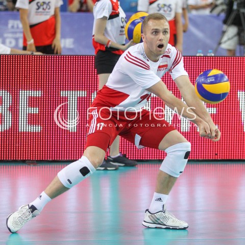  25.06.2016 LODZ <br />SIATKOWKA MEZCZYZN LIGA SWIATOWA 2016 <br />FIVB VOLLEYBALL WORLD LEAGUE 2016 <br />MECZ POLSKA - ROSJA ( Poland - Russia ) <br />N/Z PAWEL ZATORSKI SYLWETKA <br /> 