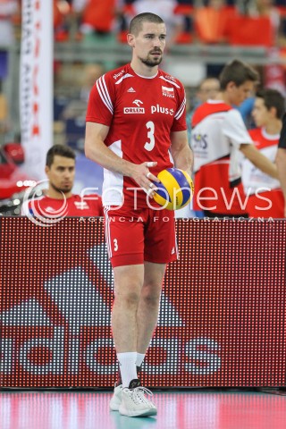  25.06.2016 LODZ <br />SIATKOWKA MEZCZYZN LIGA SWIATOWA 2016 <br />FIVB VOLLEYBALL WORLD LEAGUE 2016 <br />MECZ POLSKA - ROSJA ( Poland - Russia ) <br />N/Z DAWID KONARSKI SYLWETKA <br /> 