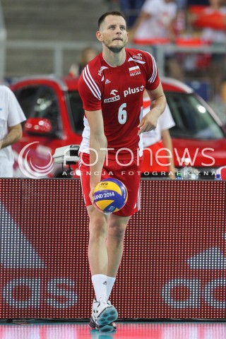  25.06.2016 LODZ <br />SIATKOWKA MEZCZYZN LIGA SWIATOWA 2016 <br />FIVB VOLLEYBALL WORLD LEAGUE 2016 <br />MECZ POLSKA - ROSJA ( Poland - Russia ) <br />N/Z BARTOSZ KUREK SYLWETKA <br /> 