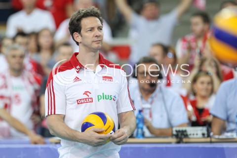  25.06.2016 LODZ <br />SIATKOWKA MEZCZYZN LIGA SWIATOWA 2016 <br />FIVB VOLLEYBALL WORLD LEAGUE 2016 <br />MECZ POLSKA - ROSJA ( Poland - Russia ) <br />N/Z STEPHANE ANTIGA - I TRENER ( HEAD COACH ) SYLWETKA <br /> 