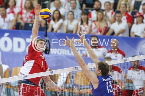  25.06.2016 LODZ <br />SIATKOWKA MEZCZYZN LIGA SWIATOWA 2016 <br />FIVB VOLLEYBALL WORLD LEAGUE 2016 <br />MECZ POLSKA - ROSJA ( Poland - Russia ) <br />N/Z PIOTR NOWAKOWSKI <br /> 