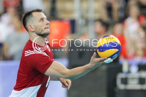  25.06.2016 LODZ <br />SIATKOWKA MEZCZYZN LIGA SWIATOWA 2016 <br />FIVB VOLLEYBALL WORLD LEAGUE 2016 <br />MECZ POLSKA - ROSJA ( Poland - Russia ) <br />N/Z BARTOSZ KUREK SYLWETKA <br /> 