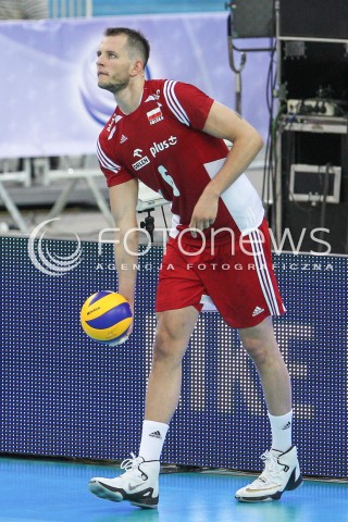  25.06.2016 LODZ <br />SIATKOWKA MEZCZYZN LIGA SWIATOWA 2016 <br />FIVB VOLLEYBALL WORLD LEAGUE 2016 <br />MECZ POLSKA - ROSJA ( Poland - Russia ) <br />N/Z BARTOSZ KUREK SYLWETKA <br /> 