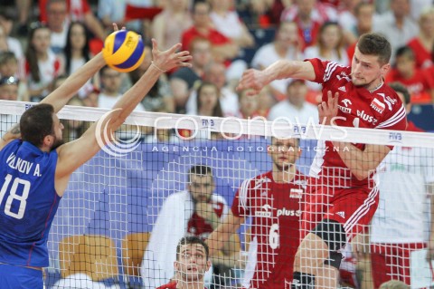  25.06.2016 LODZ <br />SIATKOWKA MEZCZYZN LIGA SWIATOWA 2016 <br />FIVB VOLLEYBALL WORLD LEAGUE 2016 <br />MECZ POLSKA - ROSJA ( Poland - Russia ) <br />N/Z PIOTR NOWAKOWSKI <br /> 