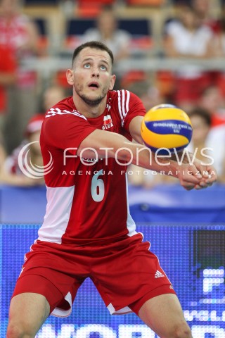  25.06.2016 LODZ <br />SIATKOWKA MEZCZYZN LIGA SWIATOWA 2016 <br />FIVB VOLLEYBALL WORLD LEAGUE 2016 <br />MECZ POLSKA - ROSJA ( Poland - Russia ) <br />N/Z BARTOSZ KUREK SYLWETKA <br /> 