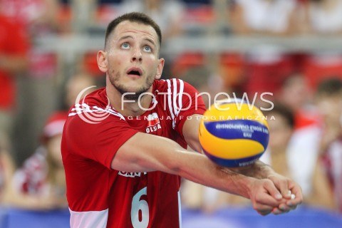  25.06.2016 LODZ <br />SIATKOWKA MEZCZYZN LIGA SWIATOWA 2016 <br />FIVB VOLLEYBALL WORLD LEAGUE 2016 <br />MECZ POLSKA - ROSJA ( Poland - Russia ) <br />N/Z BARTOSZ KUREK SYLWETKA <br /> 