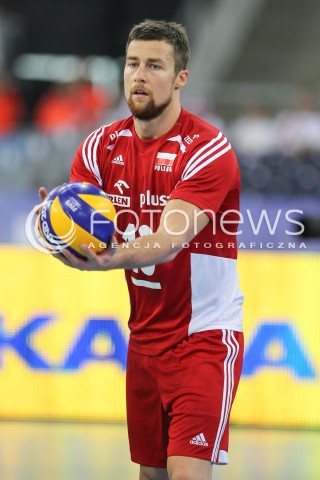  25.06.2016 LODZ <br />SIATKOWKA MEZCZYZN LIGA SWIATOWA 2016 <br />FIVB VOLLEYBALL WORLD LEAGUE 2016 <br />MECZ POLSKA - ROSJA ( Poland - Russia ) <br />N/Z MICHAL KUBIAK SYLWETKA <br /> 