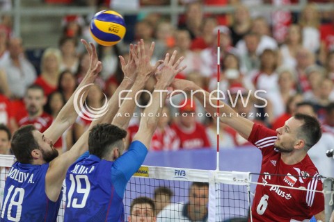  25.06.2016 LODZ <br />SIATKOWKA MEZCZYZN LIGA SWIATOWA 2016 <br />FIVB VOLLEYBALL WORLD LEAGUE 2016 <br />MECZ POLSKA - ROSJA ( Poland - Russia ) <br />N/Z BARTOSZ KUREK <br /> 