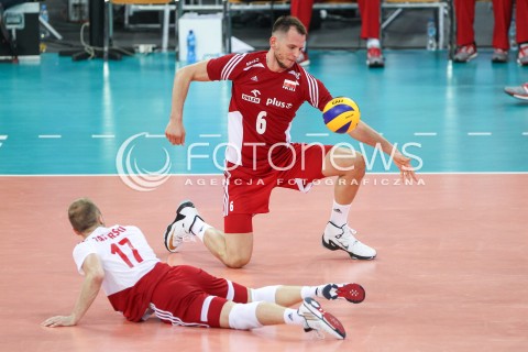  25.06.2016 LODZ <br />SIATKOWKA MEZCZYZN LIGA SWIATOWA 2016 <br />FIVB VOLLEYBALL WORLD LEAGUE 2016 <br />MECZ POLSKA - ROSJA ( Poland - Russia ) <br />N/Z BARTOSZ KUREK PAWEL ZATORSKI ZLOSC EMOCJE SMUTEK PRZEGRANA PORAZKA <br /> 